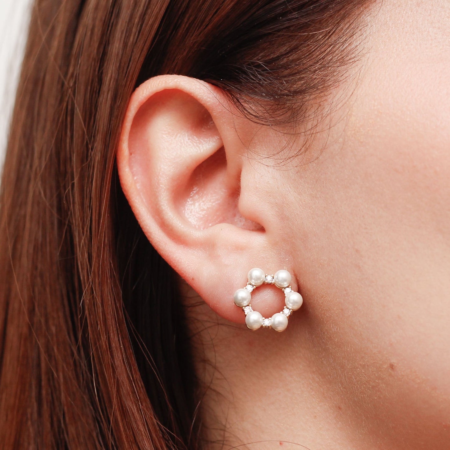 Arete en baño de oro 18k