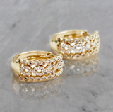 Arete en baño de oro 18k